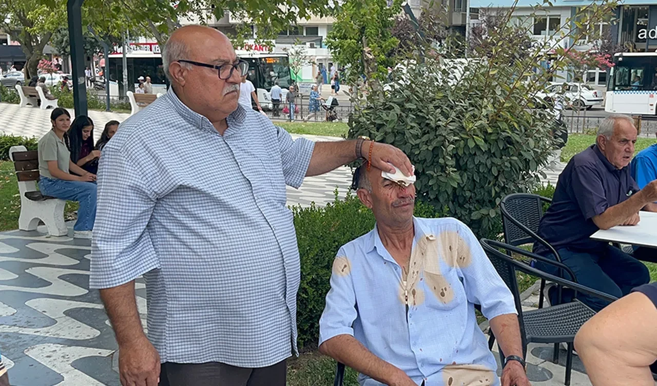 Çay bahçesindeki kavga kanlı bitti! Sandalyeyi tartıştığı adamın kafasında kırdı 