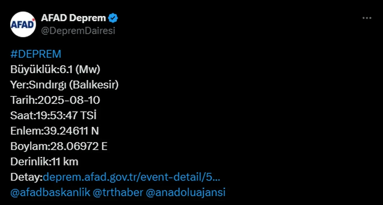 Balıkesir de kaç şiddetinde deprem oldu? Yıkım var mı?