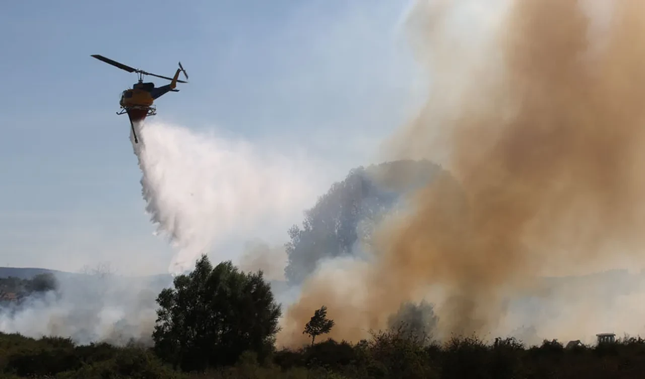Çoğunlukla Türklerin yaşadığı Batı Trakya'da orman yangını: Alevler yaklaştı, tahliye başladı
