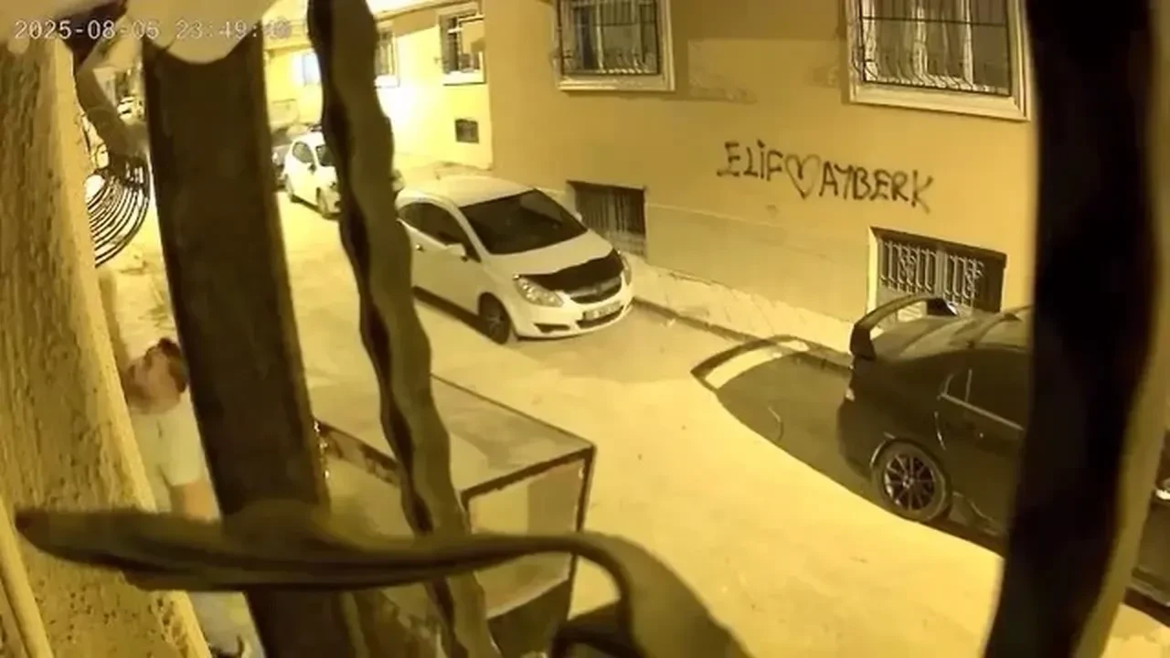 Elazığ’da bir hırsız alarmdan korkup kaçtı