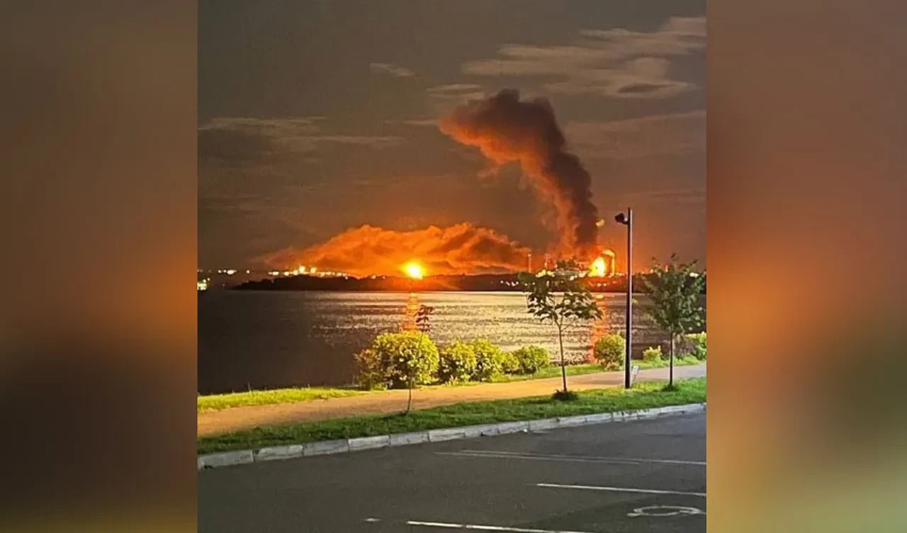 Ukrayna'dan Rusya'ya İHA'lı saldırı! Endüstriyel tesis havaya uçtu