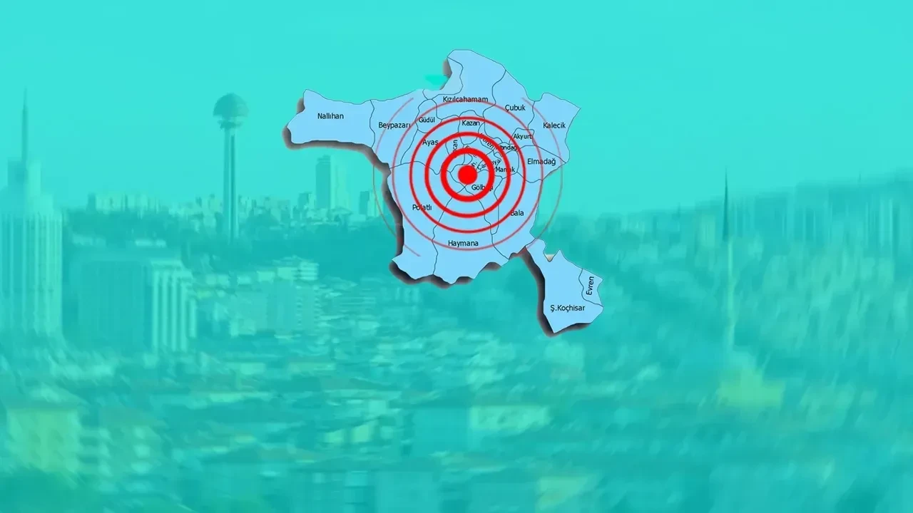 Bir deprem de Ankara'da! Çevre illerden de hissedildi