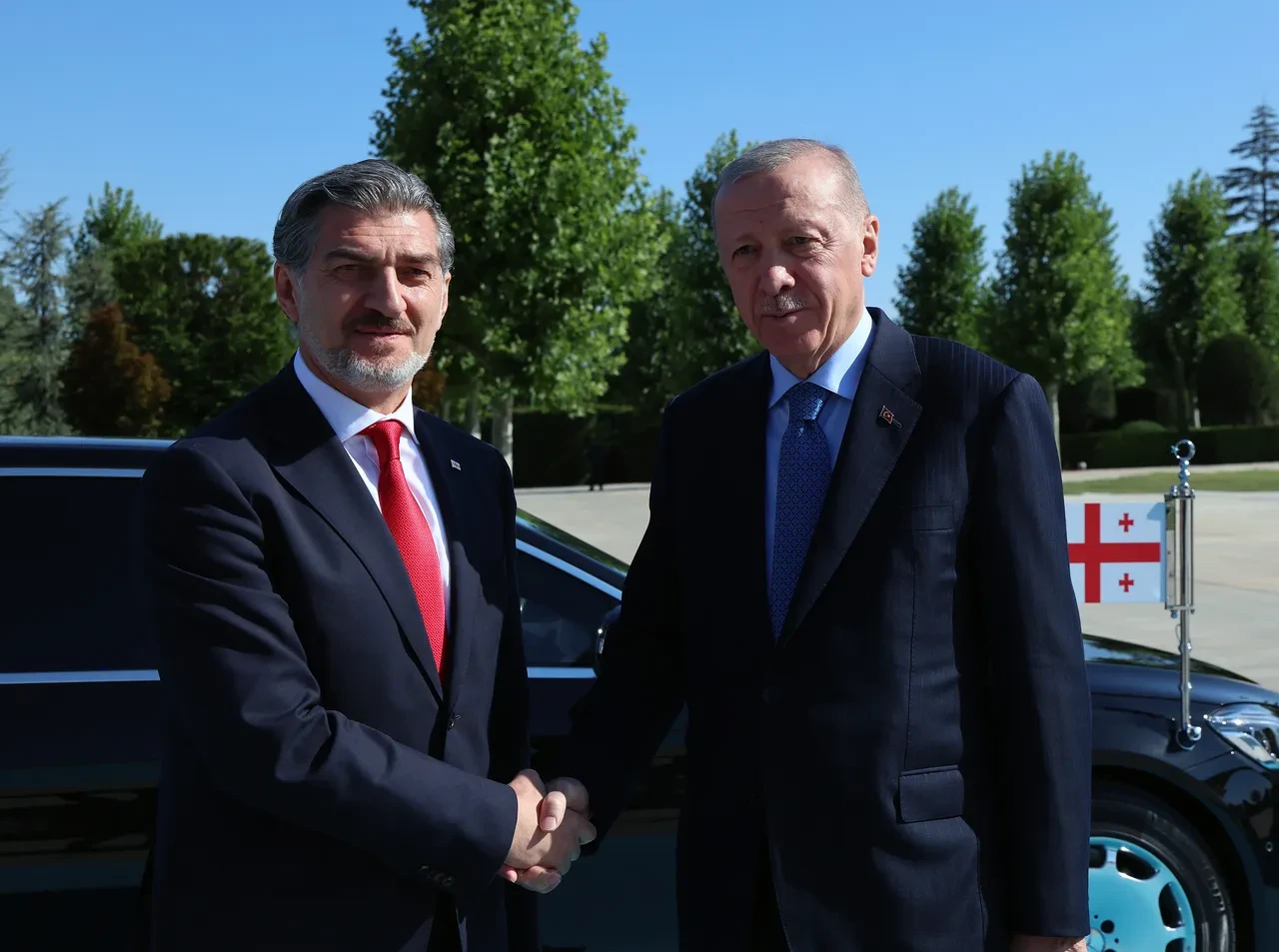 Cumhurbaşkanı Erdoğan Gürcistan Cumhurbaşkanı ile görüştü: Omuz omuza hareket etmeye devam edeceğiz