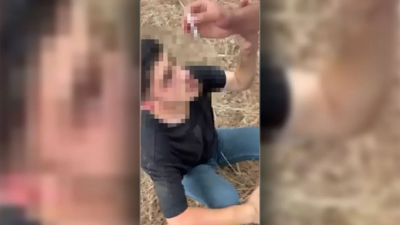 Gasp, darp ve işkence bir arada! Korkunç anlar kamerada
