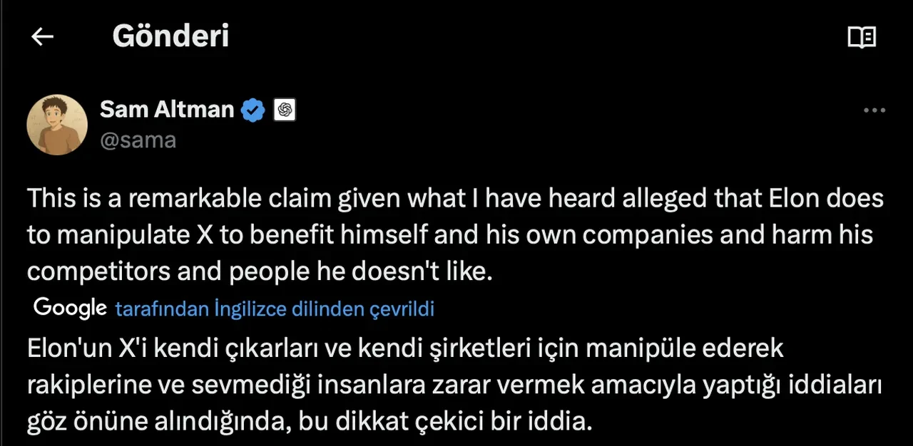 Sam Altman ve Elon Musk arasında büyük atışma! 'Eski dostlar' birbirine girdi