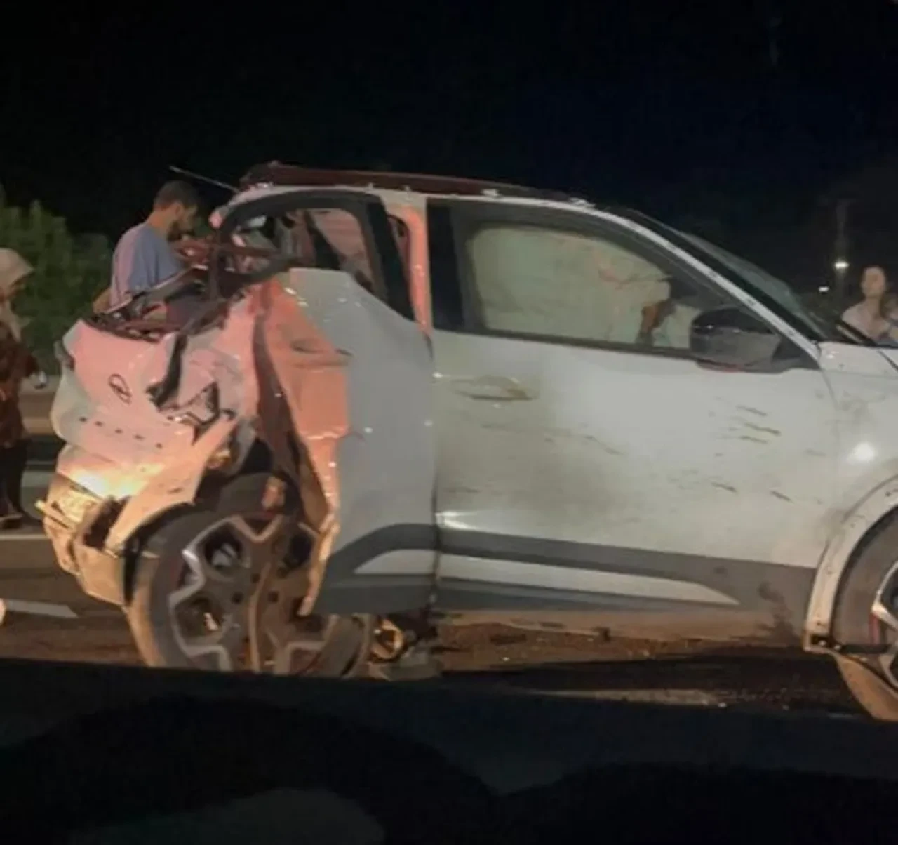 Aniden yola çıkan domuz ortalığı birbirine kattı! Çok sayıda yaralı var