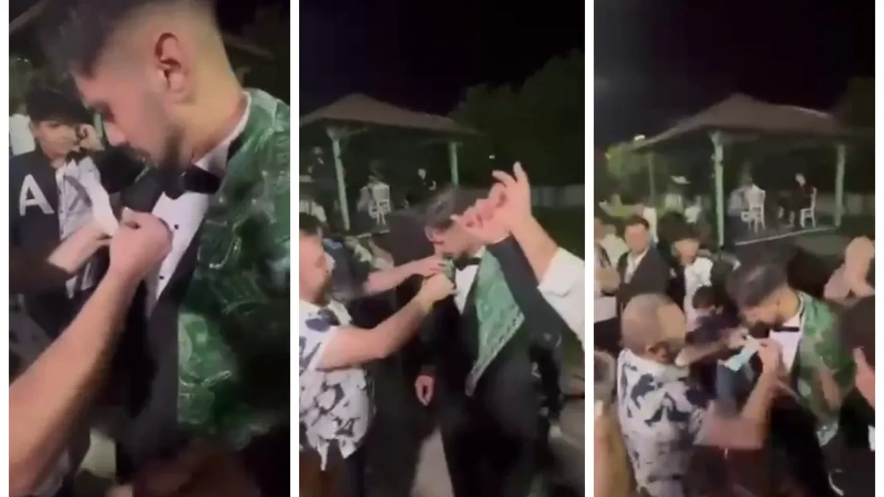 Böyle düğün hediyesi görülmedi! Öyle bir şey taktı ki kimse gözlerine inanamadı