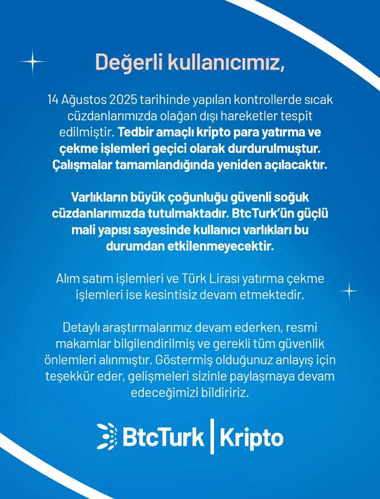 BtcTurk hacklendi mi? Kripto para yatırma çekme işlemleri durduruldu