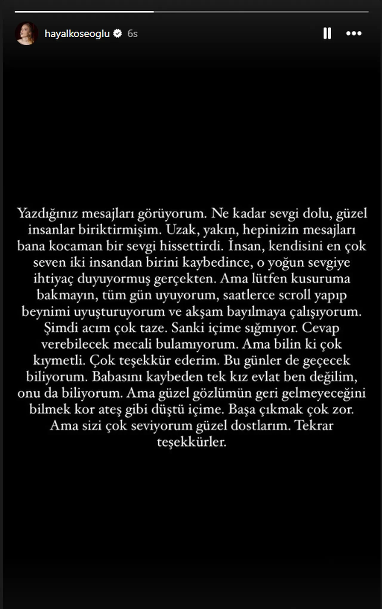 Hayal Köseoğlu babasını kaybetmenin acısını paylaştı! Sözleri yürek dağladı 