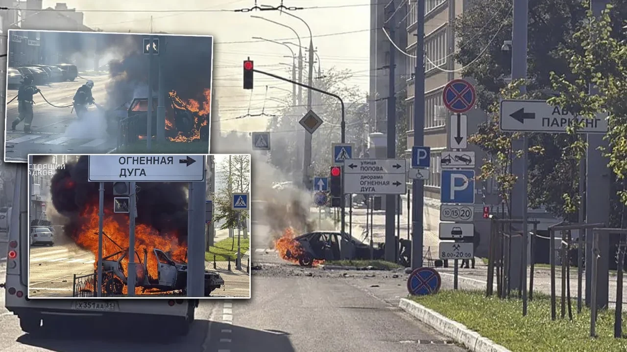 Ukrayna'dan Rus topraklarında İHA'lı nokta saldırısı: Aracı hedef aldılar
