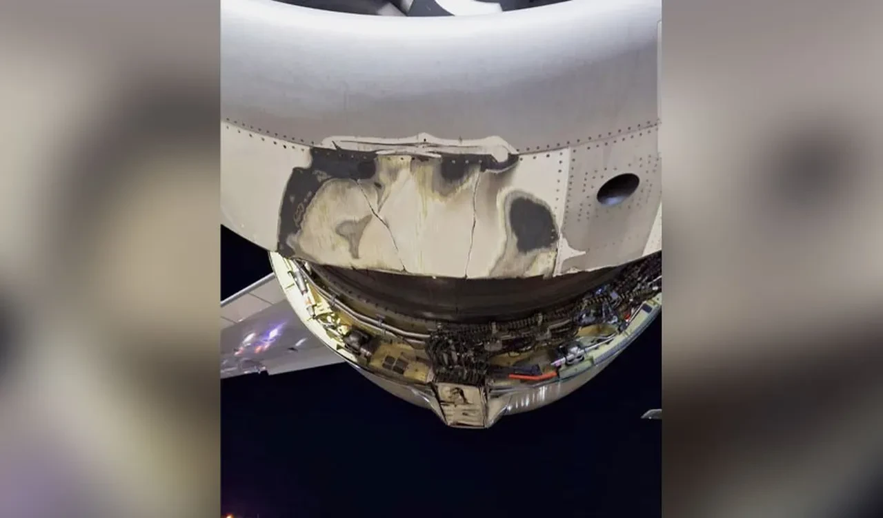 Havaalanında korkutan anlar! Uçağın motoru piste sürttü, facianın eşiğinden dönüldü