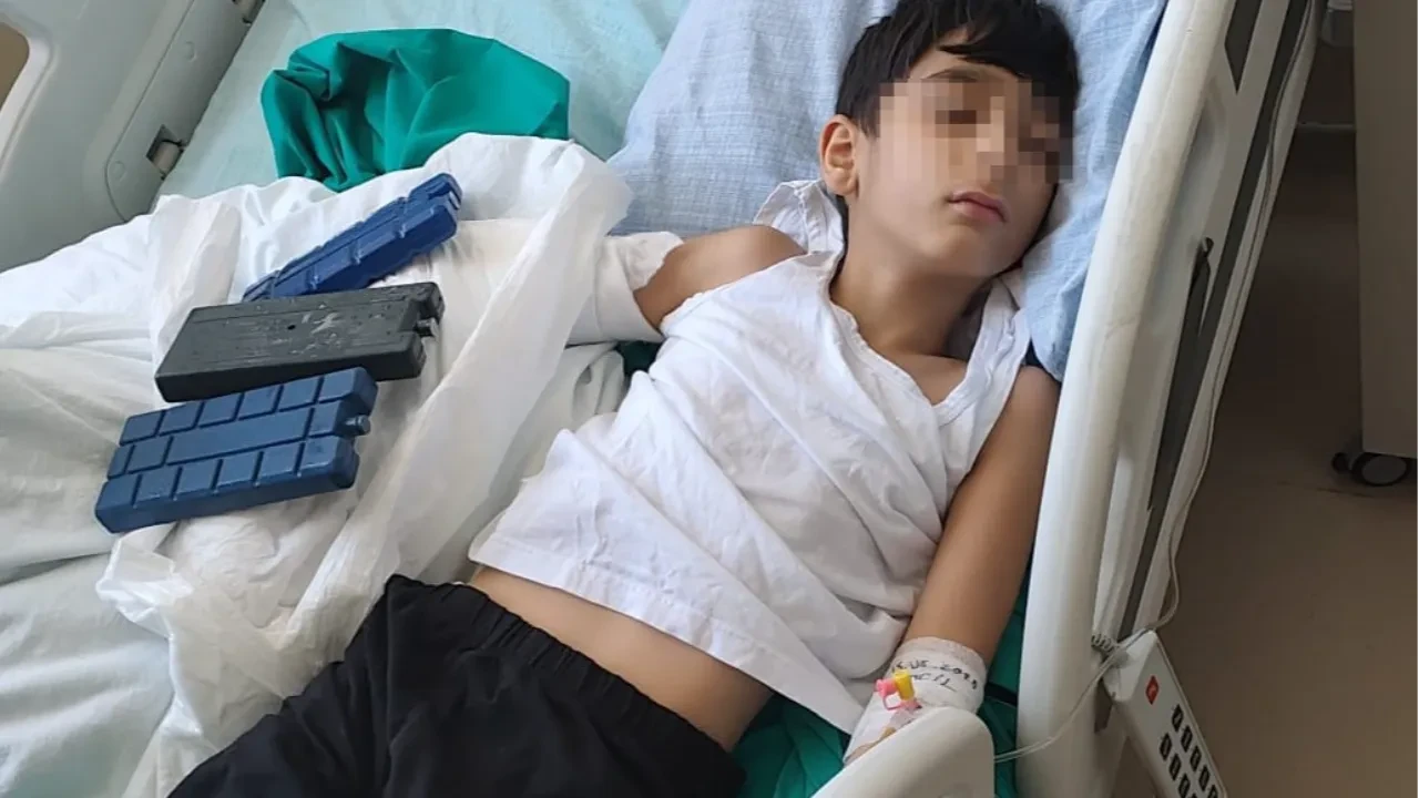 Uzman çavuş, oğluna çarptı diye 10 yaşındaki çocuğu düşürüp hastanelik etti