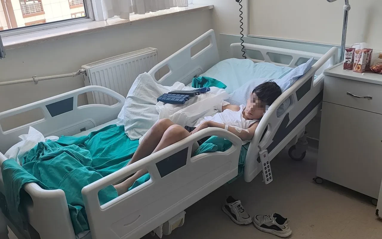 Uzman çavuş, oğluna çarptı diye 10 yaşındaki çocuğu düşürüp hastanelik etti