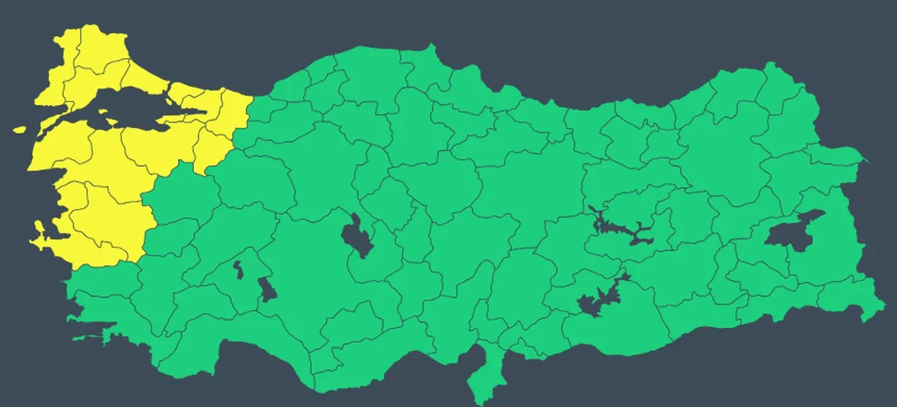 13 ilde fırtına tehlikesi! Meteoroloji sarı kodla uyardı: Çok kuvvetli geliyor