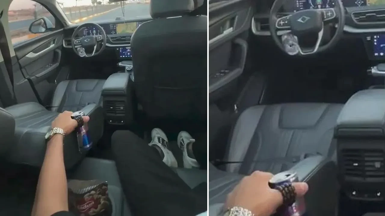 Direksiyona pet şişe koydu, arka koltuğa oturup keyif yaptı! Sürücüye ceza yağdı