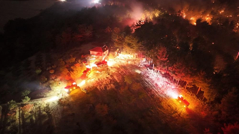 Çanakkale Bayramiç’te çıkan orman yangını kontrol altına alındı