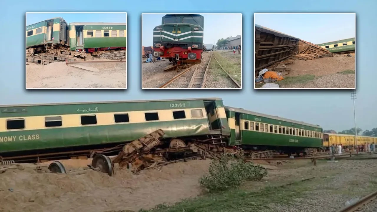 Tren raydan çıktı! Pakistan
