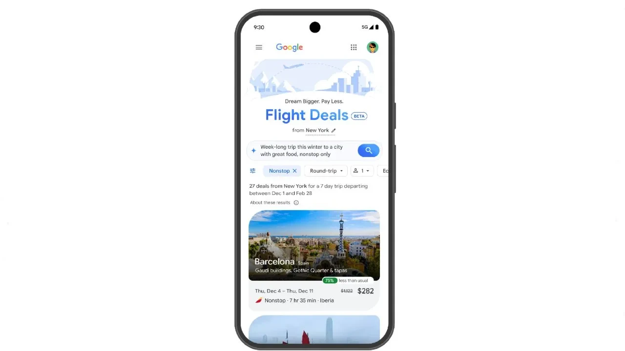 Ucuz uçak bileti arama devri sona eriyor! Google'dan yapay zeka destekli araç