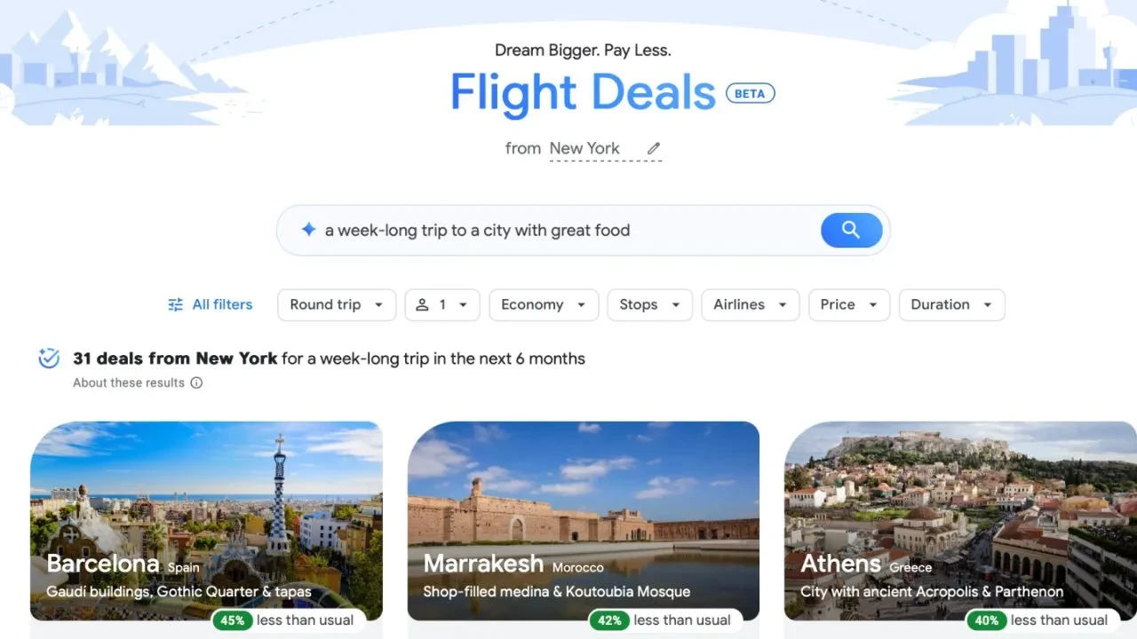 Ucuz uçak bileti arama devri sona eriyor! Google'dan yapay zeka destekli araç