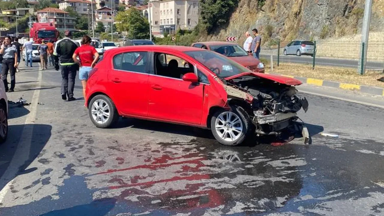 Zonguldak'ta 5 araç birbirine girdi