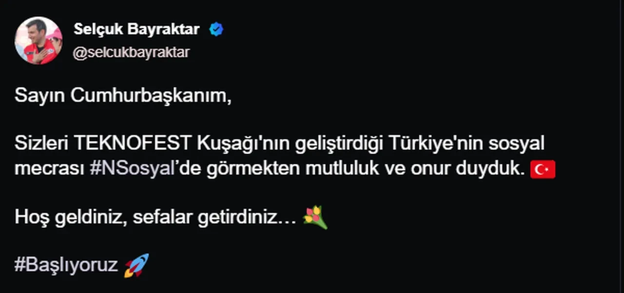 Cumhurbaşkanı Erdoğan NeXT Sosyal’e giriş yaptı! İşte Erdoğan’ın ilk paylaşımı