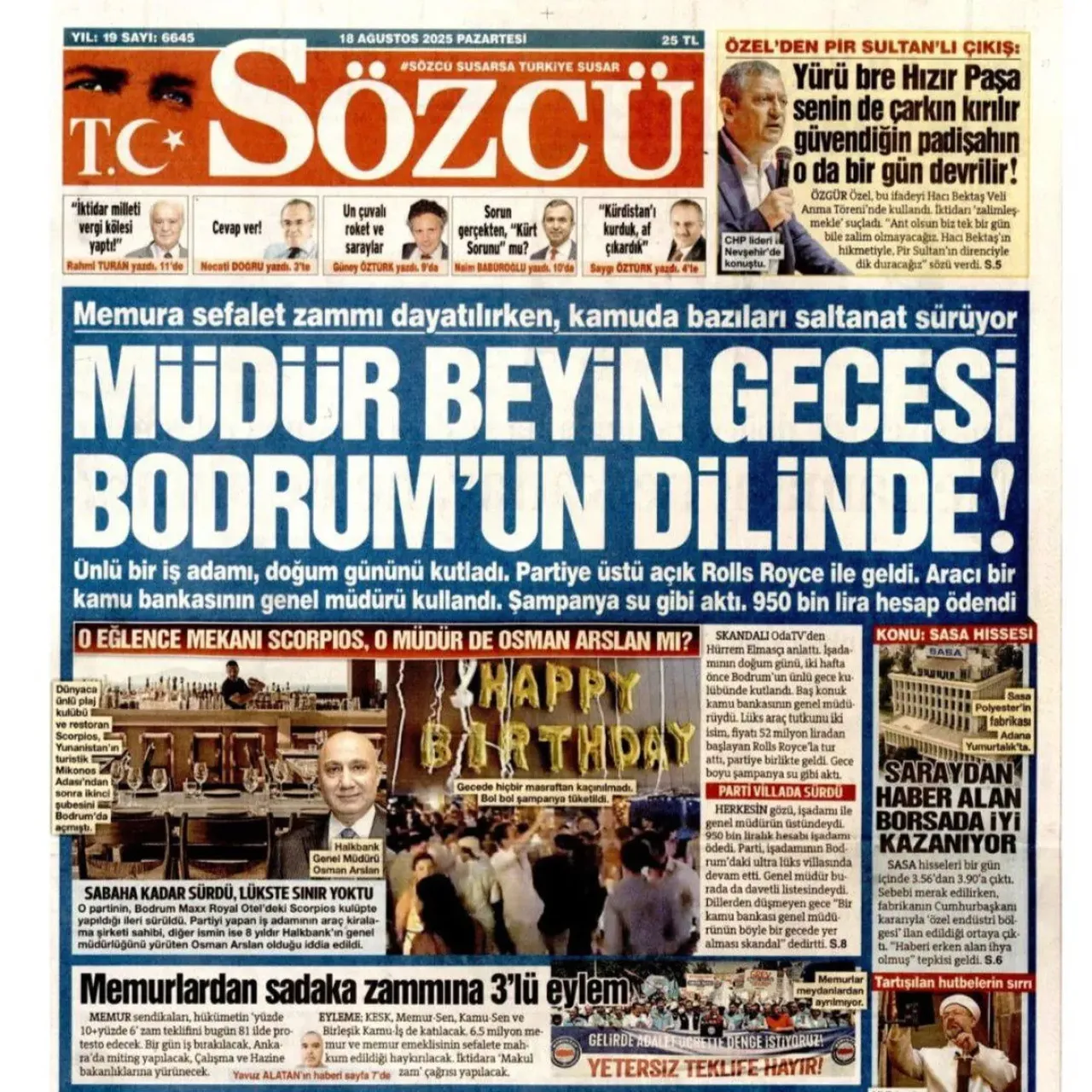 Halkbank Genel Müdürü milyonluk kutlama mı yaptı? Açıklama geldi 