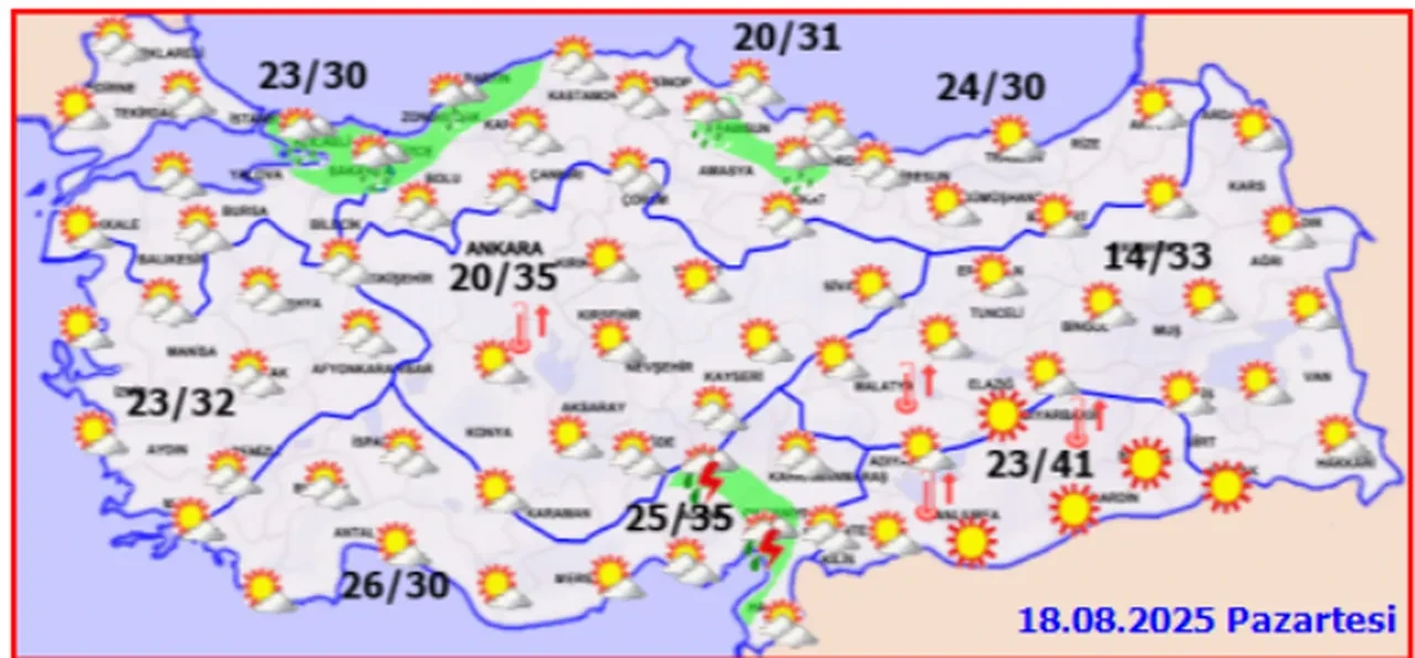Meteoroloji duyurdu: 19 ilde sağanak, 3 ilde kuvvetli rüzgar bastıracak