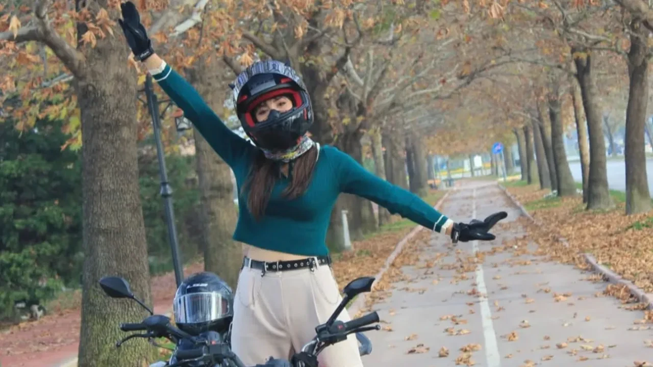 Motosiklet tutkusu canına mal oldu!