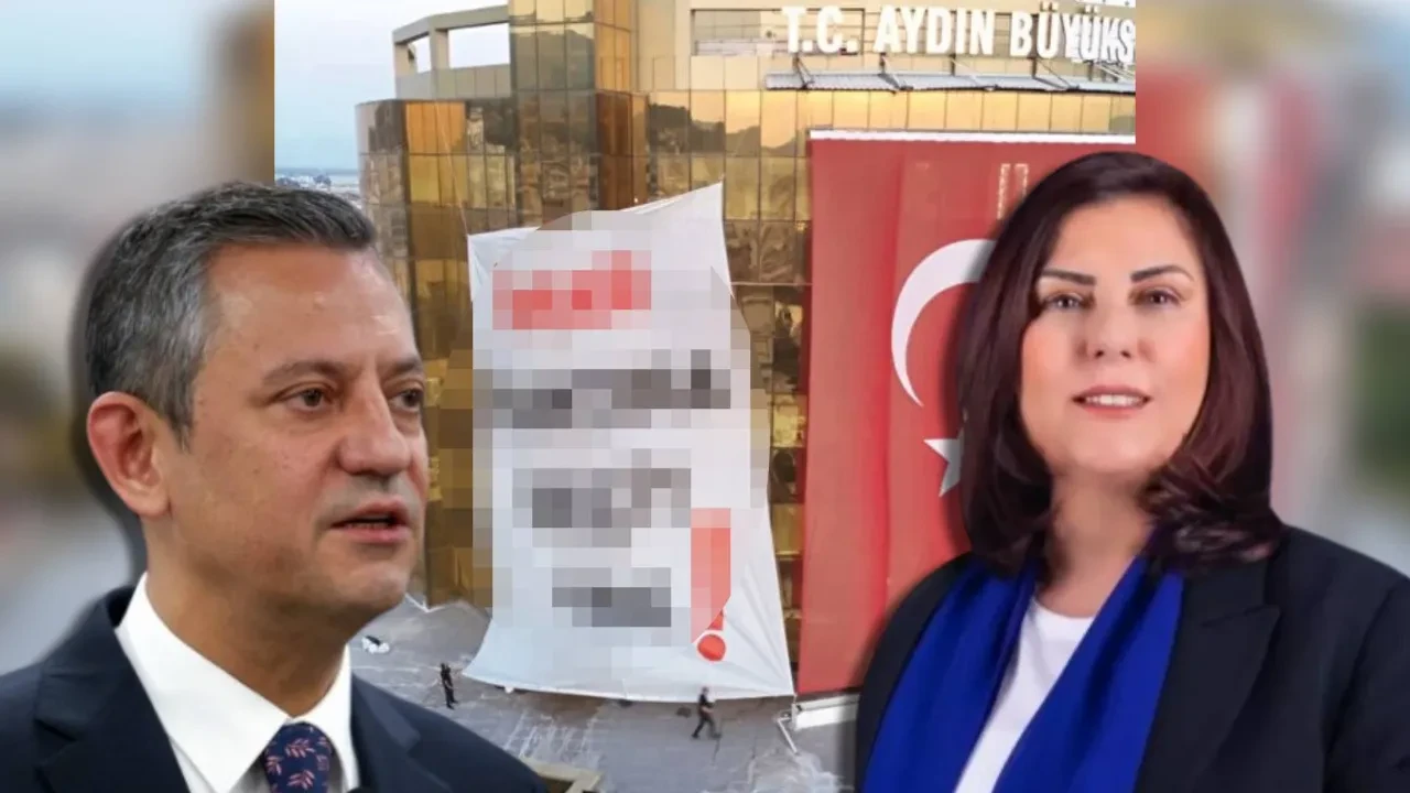 Özlem Çerçioğlu'ndan CHP lideri Özel'e 'göndermeli' pankart! Miting için gittiği Aydın'da şoke oldu 