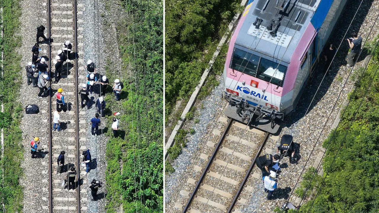 Güney Kore'de yolcu treni, işçilere çarptı! Ölü ve yaralılar var