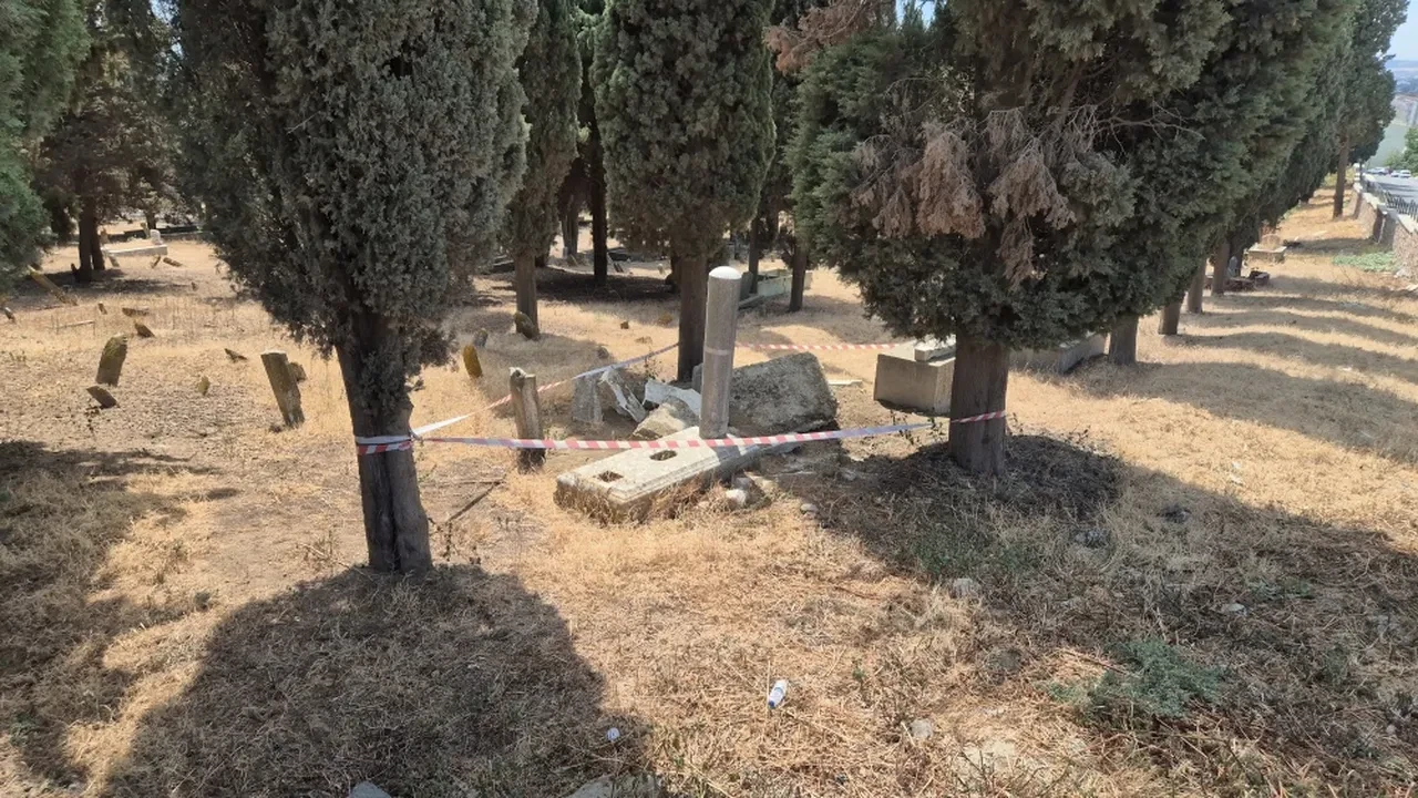 Osmanlı mezarları definecilerin hedefinde! Tepki çeken görüntülere inceleme başlatıldı