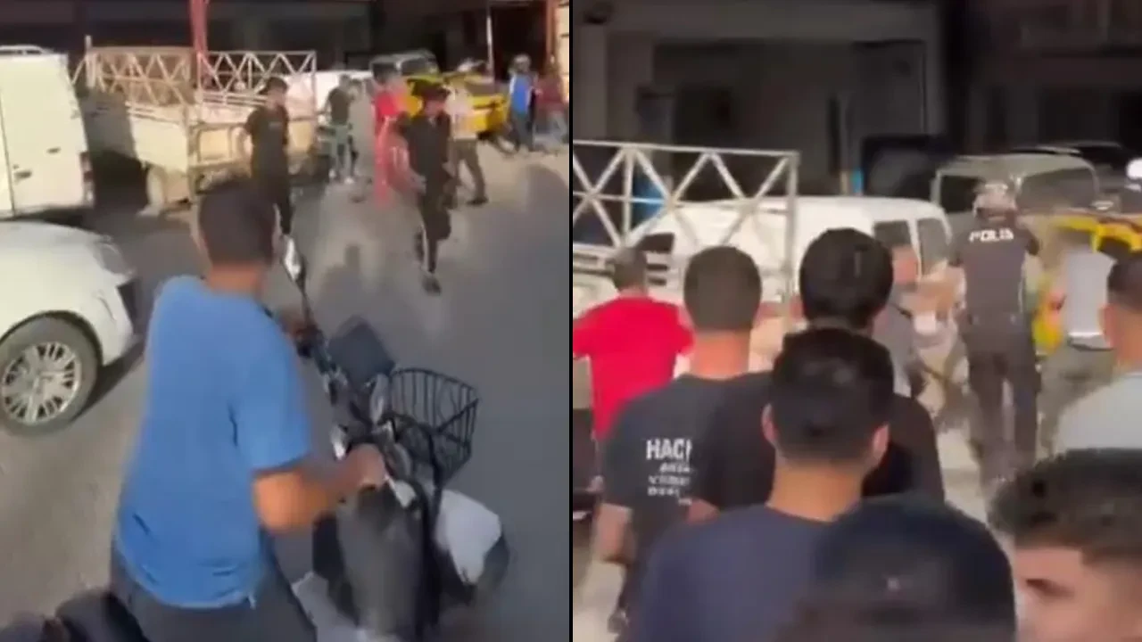 Sanayide levyeli kavgada kan aktı! Kafasına aldığı darbeyle yere yığıldı