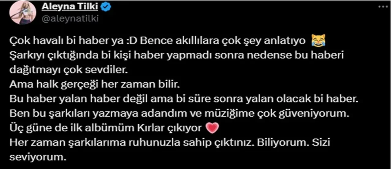 Aleyna Tilki'yi küplere bindiren haber: Halk gerçeği biliyor 