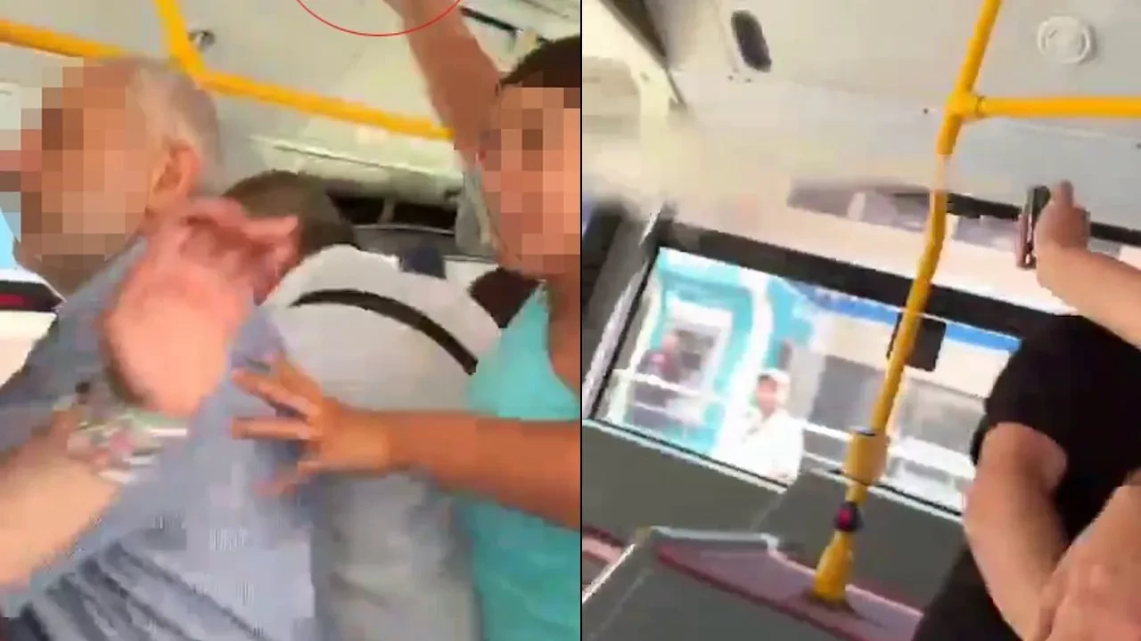 İETT'de biber gazlı kavga! Yolcular kendilerini dışarı attı