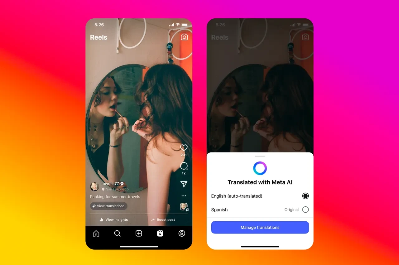 Instagram, Reels videolarında yapay zeka destekli dublaj dönemini başlatıyor