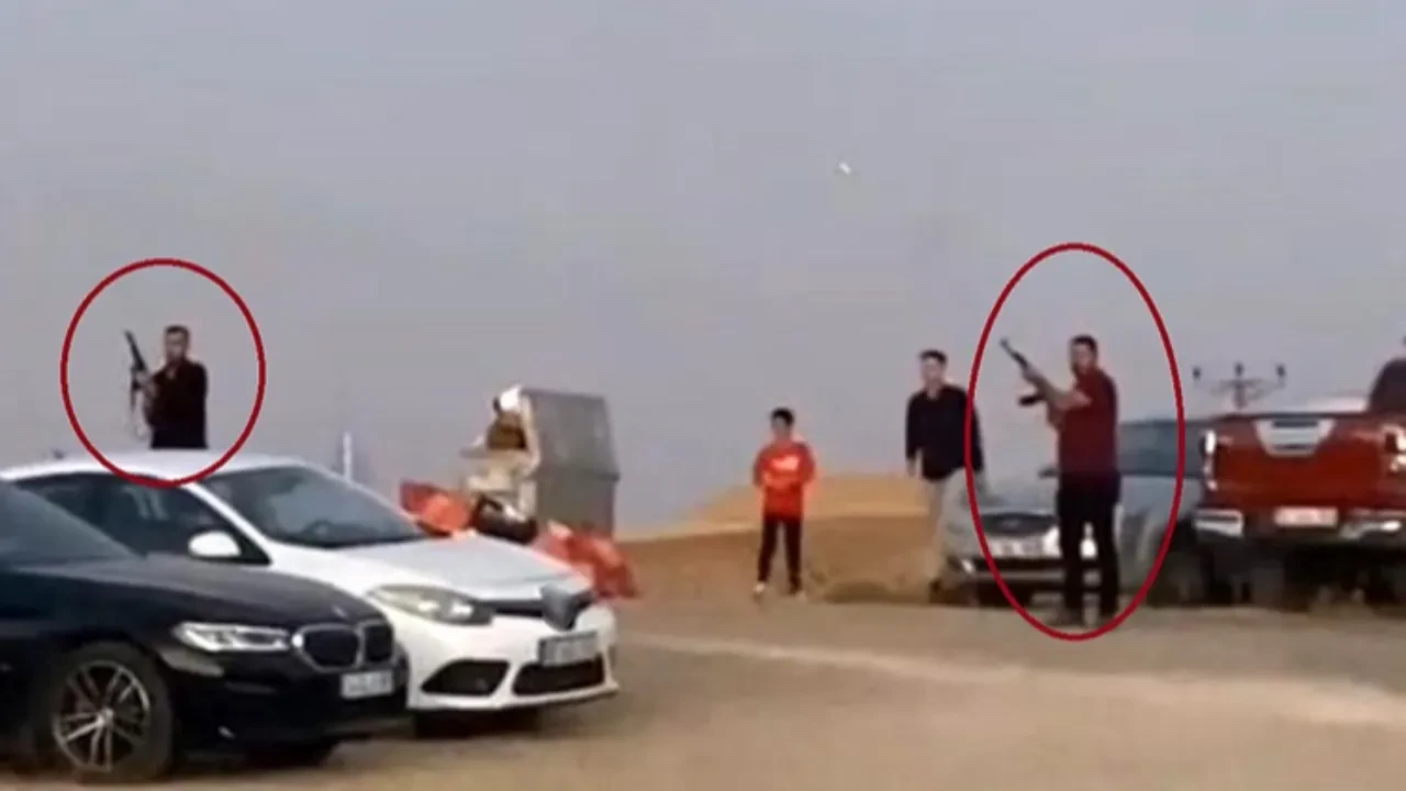 Kalaşnikoflu kına magandaları! İnsanların hayatını hiçe saydılar