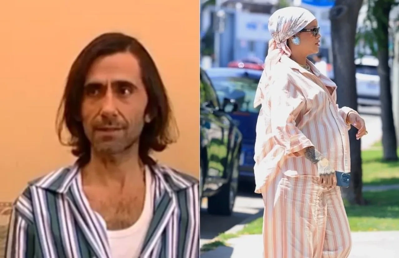 Rihanna sokakta pijamayla dolaştı! Herkes Avrupa Yakası Gaffur'a benzetti