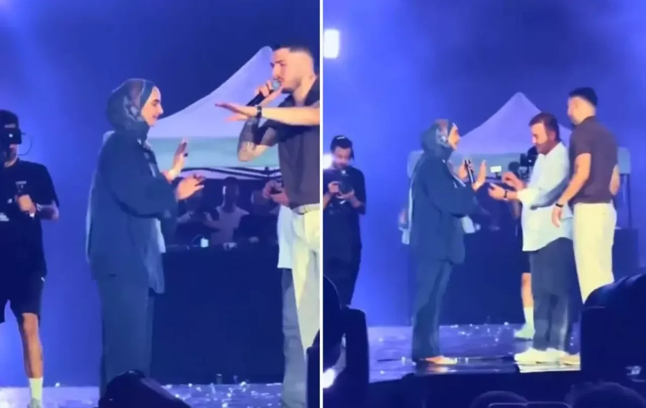Blok3 konserinde skandal! Evlilik teklifini reddetmesine rağmen zorla yüzük taktılar