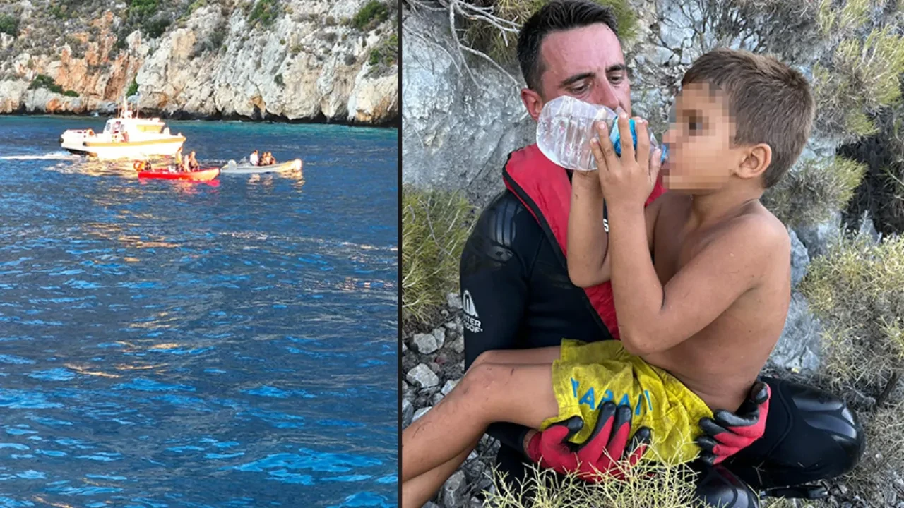 Milas'tan sevindiren haber! İHA'lar tespit etti! 2 çocuk sağ bulundu
