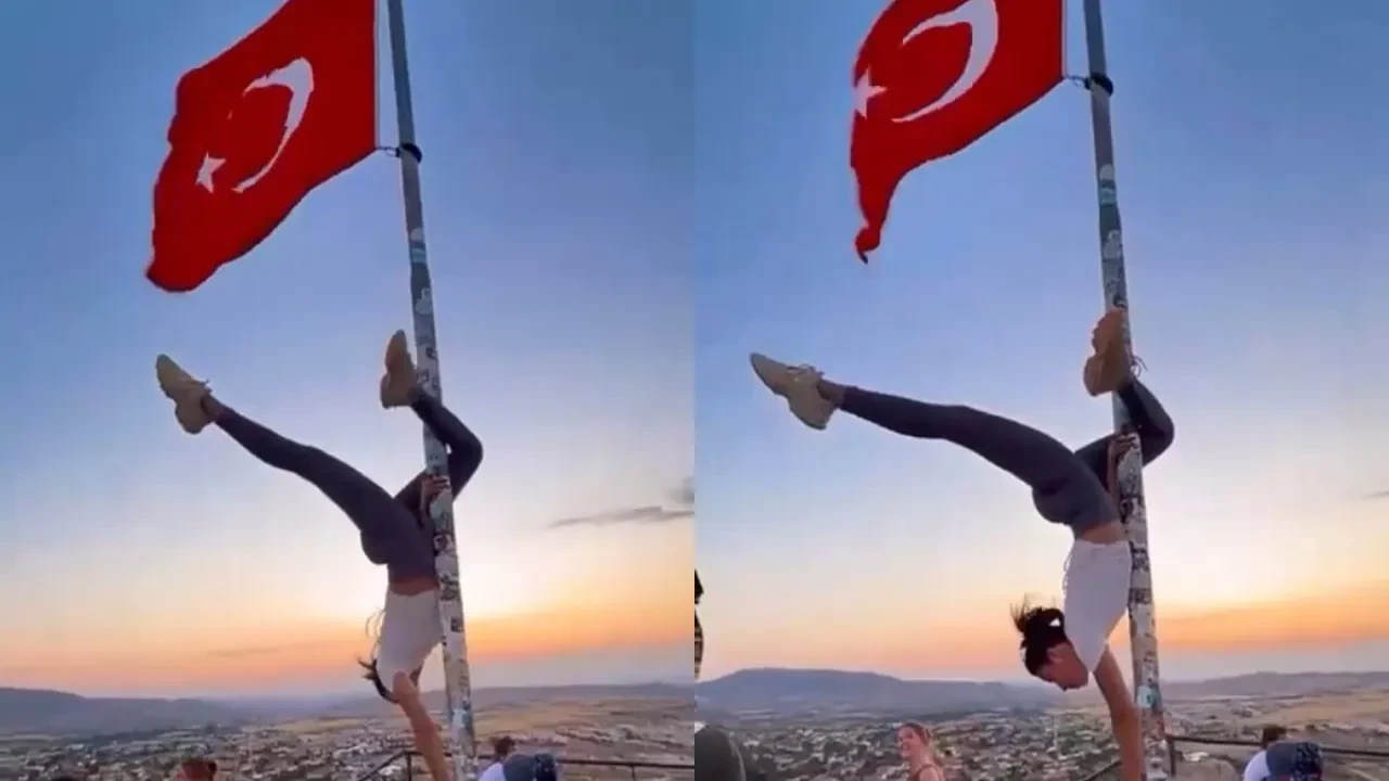 Türk bayrağına büyük saygısızlık! Sosyal medyada infiale neden oldu