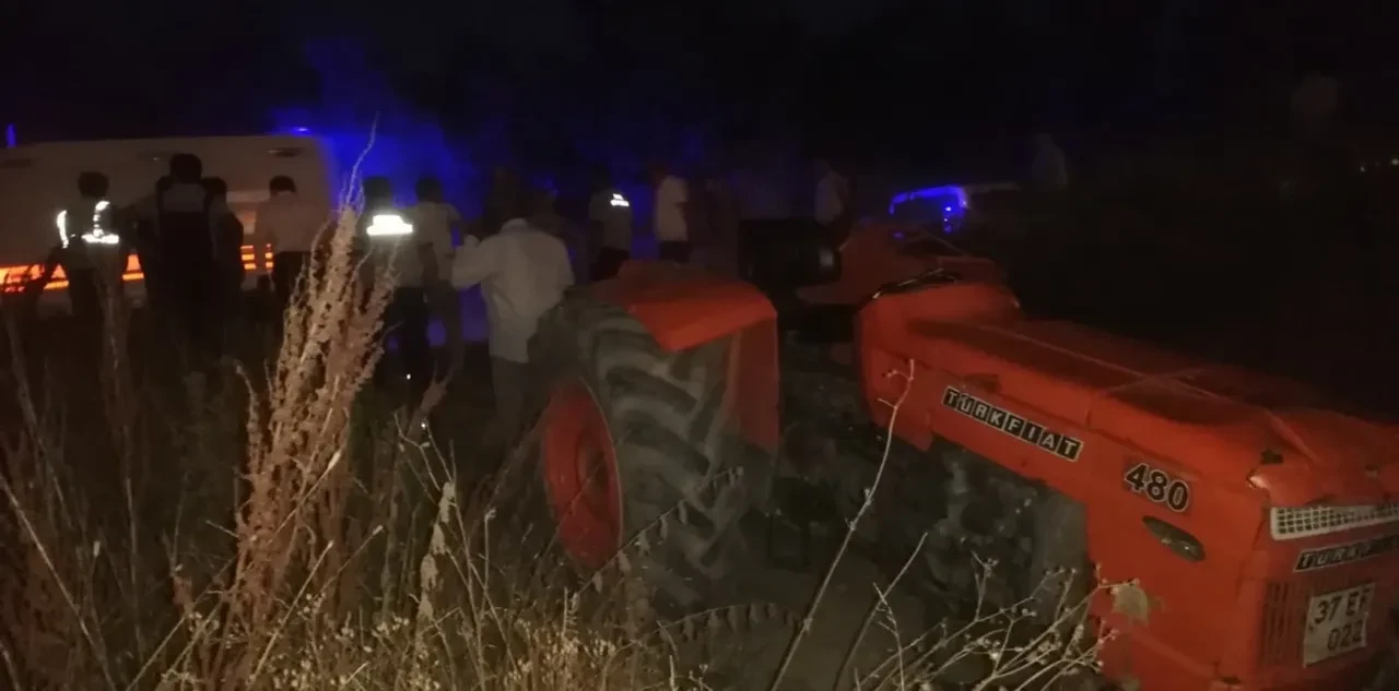 Kastamonu'da traktör kazası