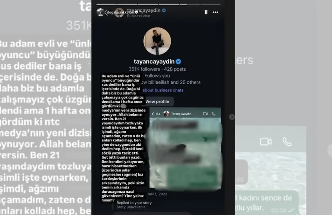 Oyuncu Doğa Lara Akkaya, Tayanç Ayaydın'ın mesajlarını ifşaladı, Tozluyaka ekibi tepki gösterdi 