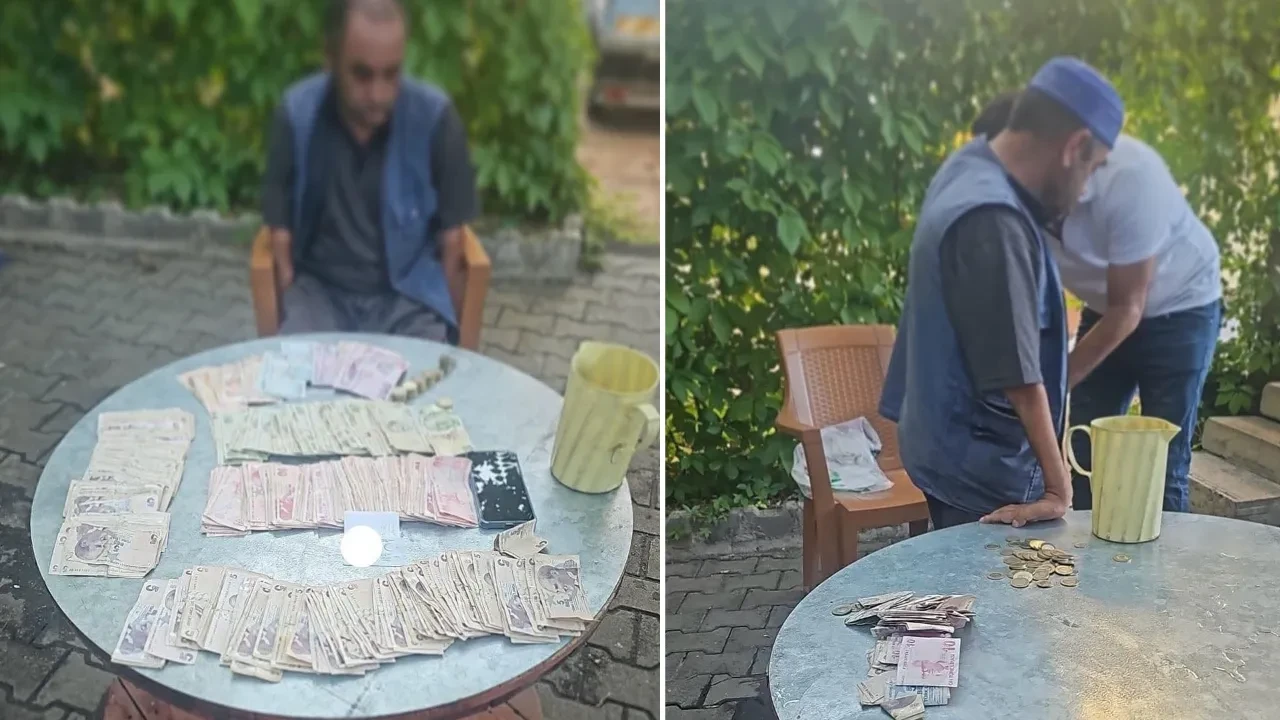 Bingöl’de dilencinin üzerinden 5 bin lira çıktı