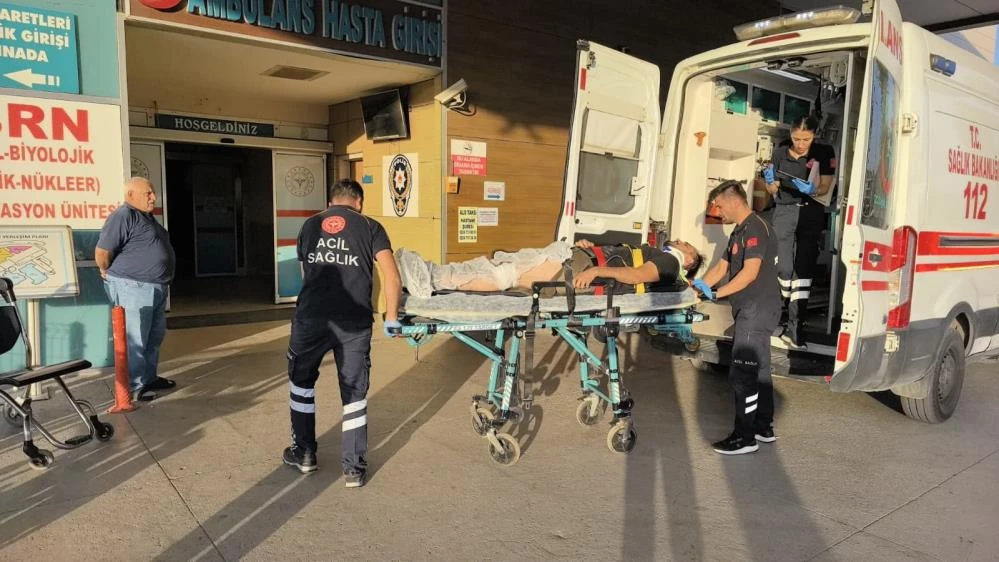 İnegöl’de motosiklet kazası kamerada