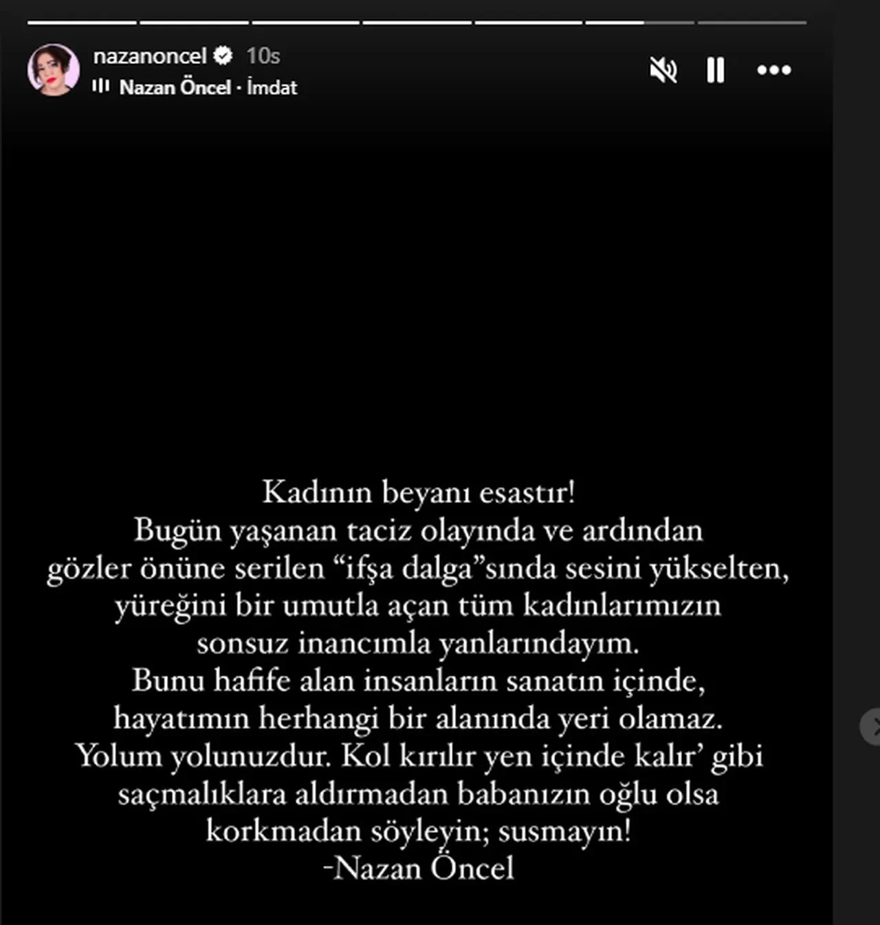 Nazan Öncel taciz iddiaları hakkında konuştu! Gülşen'in paylaşımına tepki geldi