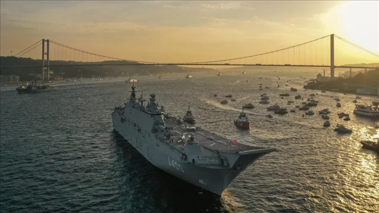 Boğazdan gemi geçişi ne zaman, saat kaçta, nereden izlenir? TCG Anadolu, Savarona ve 7 gemi İstanbul Boğazı'nı selamlayacak