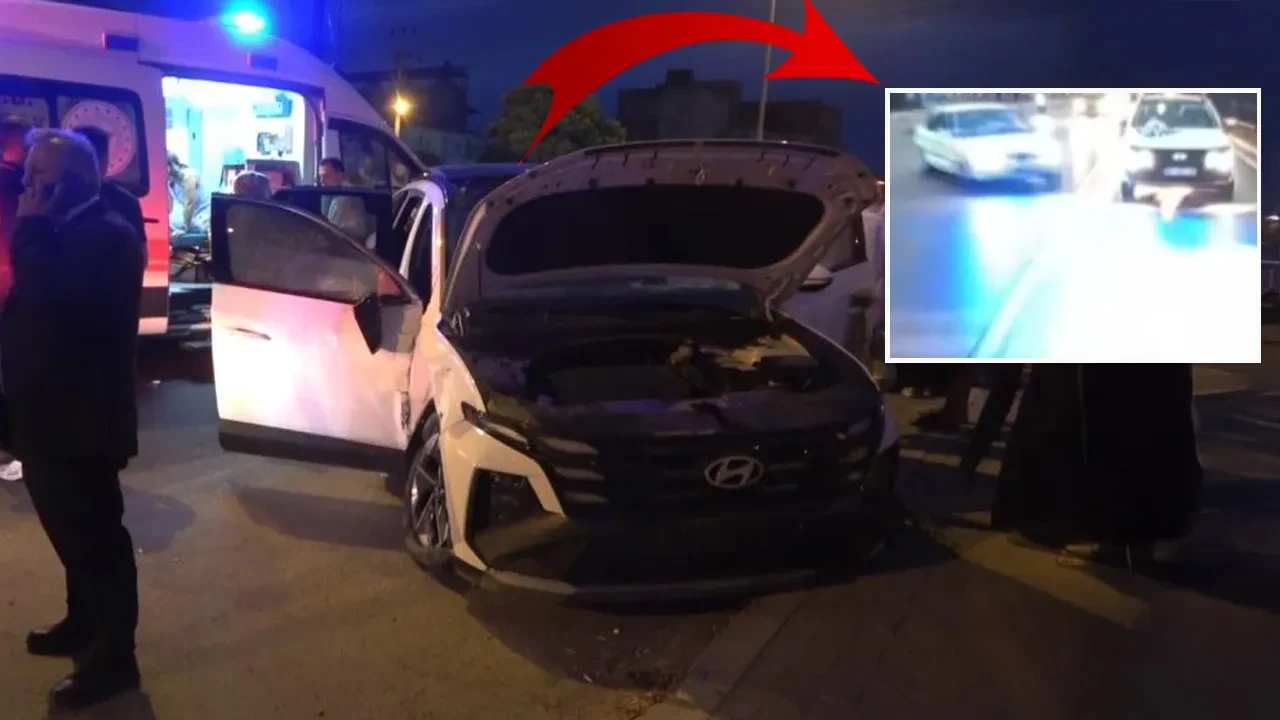 Gelin arabasını sollamaya çalışırken gelini hastanelik etti! Zehir olan gün böyle kaydedildi