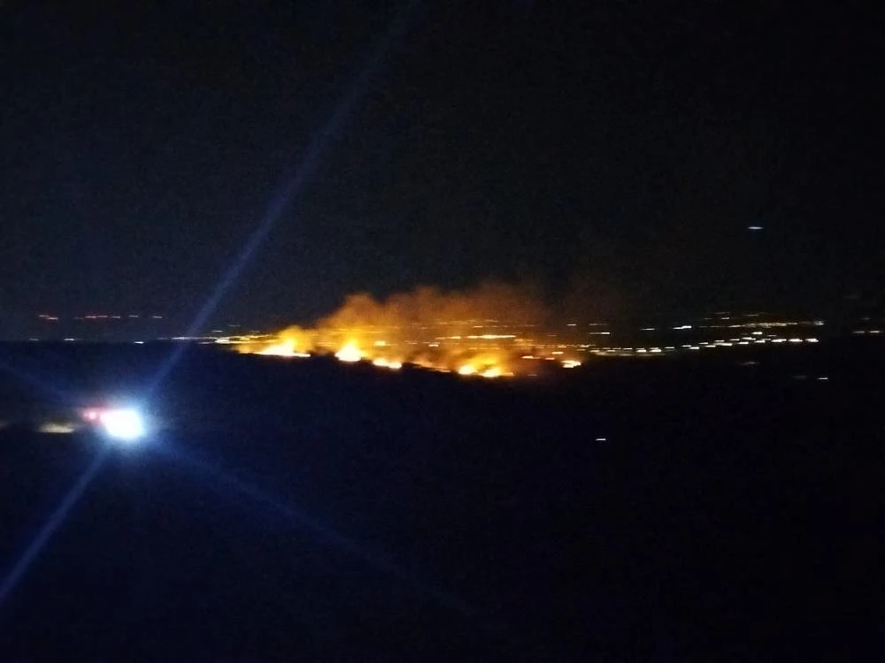 Balıkesir'de çöplükte başlayan yangın araziye sıçradı