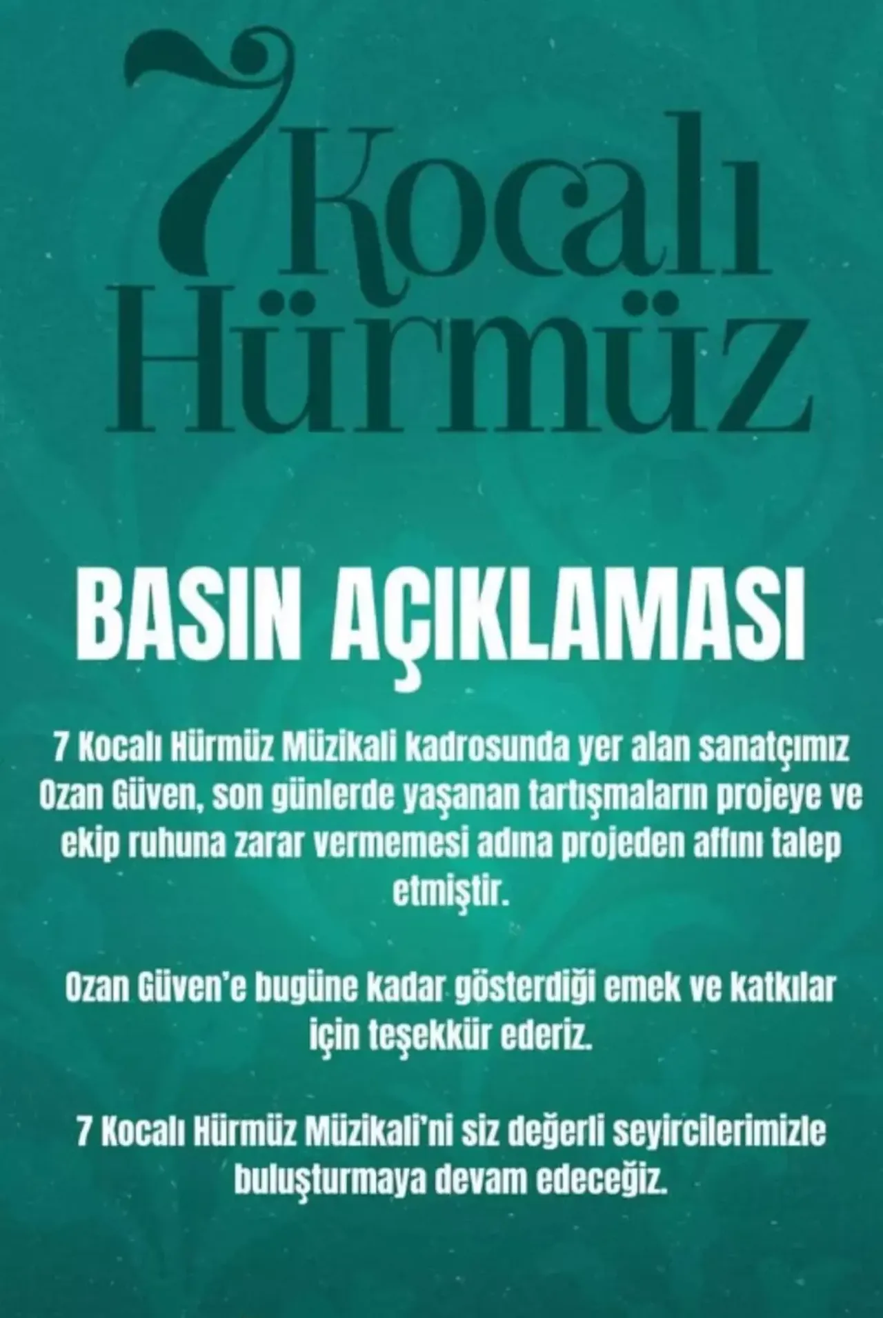 Ozan Güven 7 Kocalı Hürmüz'den ayrıldı! Şiddet tepkilerine dayanamadı