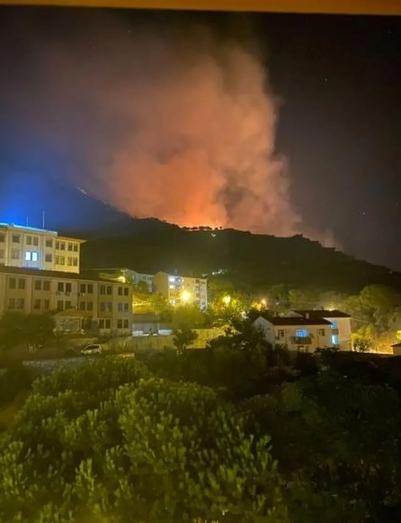Turistik Marmara Adası'nda yangın başladı! Erdek ve Avşa Adası'ndan destek gönderildi